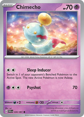 Chimecho [030/091] [Paldean Fates] Reverse Holofoil