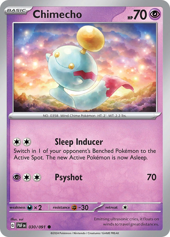Chimecho [030/091] [Paldean Fates] Reverse Holofoil