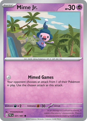 Mime Jr. [031/091] [Paldean Fates] Reverse Holofoil