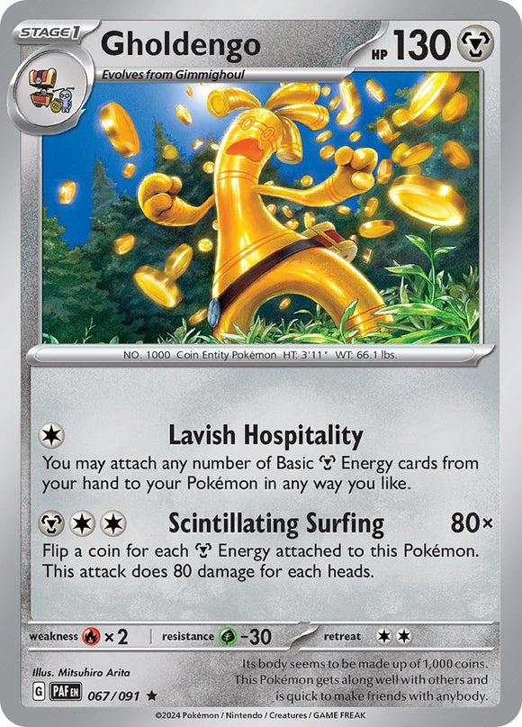 Gholdengo [067/091] [Paldean Fates] Holofoil