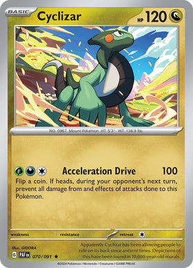 Cyclizar [070/091] [Paldean Fates] Reverse Holofoil