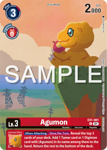 Agumon (Digimon Illustration Competition Pack 2023) [EX1-001] [Classic Collection]