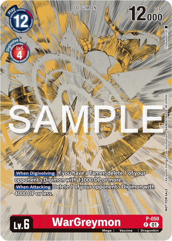 WarGreymon (Digimon Illustration Competition Pack 2023) [P-050] [Digimon Promotion Cards]