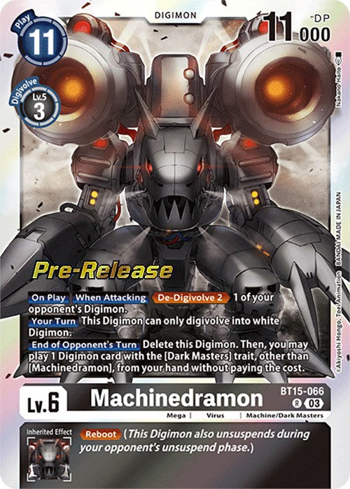 Machinedramon [BT15-066] [Exceed Apocalypse Pre-Release Cards] Foil