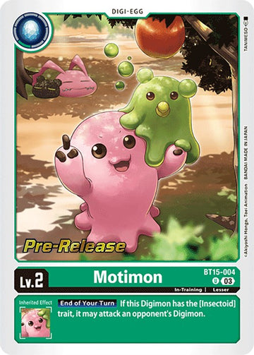Motimon [BT15-004] [Exceed Apocalypse Pre-Release Cards] Foil