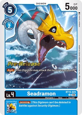 Seadramon [BT15-025] [Exceed Apocalypse Pre-Release Cards] Foil