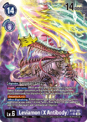 Leviamon (X Antibody) (Alternate Art) [BT15-081] [Exceed Apocalypse] Foil