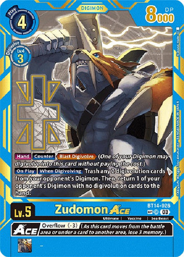 Zudomon ACE (Special Rare) [BT14-026] [Exceed Apocalypse] Foil