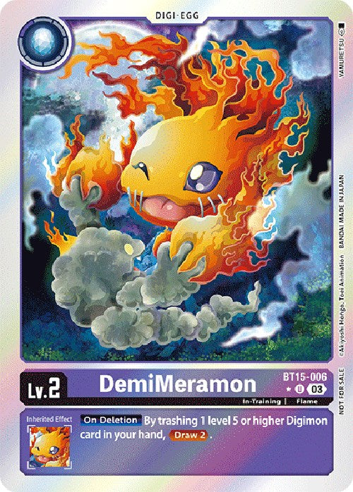 DemiMeramon (Exceed Apocalypse Box Promotion Pack) [BT15-006] [Exceed Apocalypse] Foil