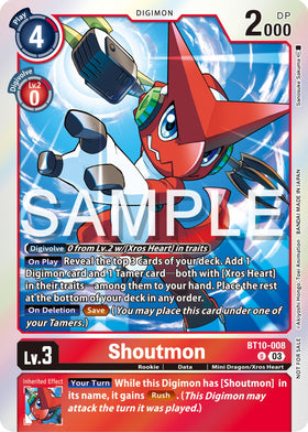 Shoutmon (Winner Pack -Exceed Apocalypse-) [BT10-008] [Xros Encounter] Foil