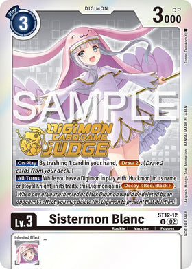 Sistermon Blanc (Judge Pack 5) [ST12-12] [Starter Deck 12: Jesmon] Foil