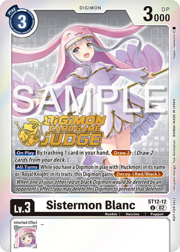 Sistermon Blanc (Judge Pack 5) [ST12-12] [Starter Deck 12: Jesmon] Foil