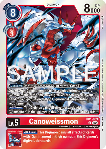 Canoweissmon (Event Pack 6) [RB1-009 U] [Resurgence Booster] Foil