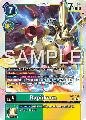 Rapidmon [ST17-06] [Starter Deck 17: Double Typhoon Advanced Deck Set] Foil