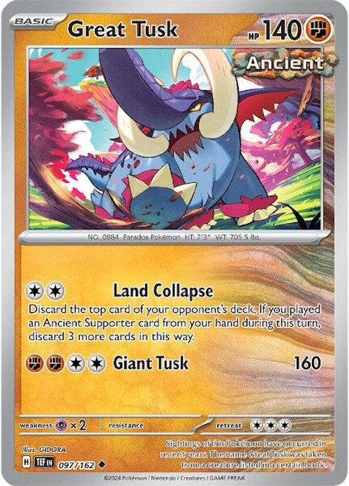Great Tusk [097/162] [Temporal Forces] Reverse Holofoil