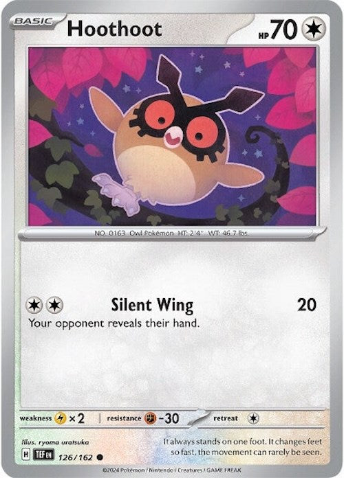 Hoothoot [126/162] [Temporal Forces] Reverse Holofoil