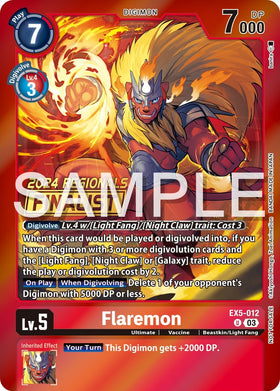 Flaremon (2024 Regionals Finalist) [EX5-012] [Animal Colosseum] Foil