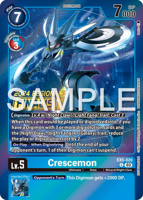 Crescemon (2024 Regionals Finalist) [EX5-020] [Animal Colosseum] Foil
