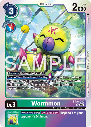 Wormmon [BT16-040 R] [Beginning Observer] Foil