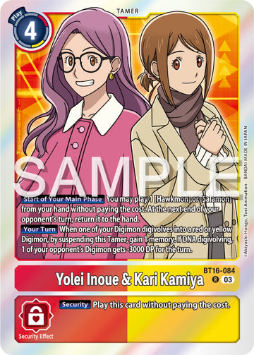 Yolei Inoue & Kari Kamiya [BT16-084 R] [Beginning Observer] Foil