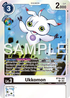 Ukkomon [BT16-082 R] [Beginning Observer] Foil