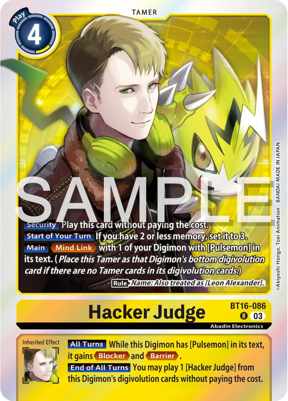 Hacker Judge [BT16-086] [Beginning Observer] Foil
