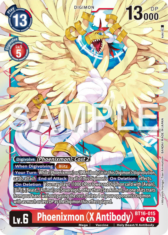 Phoenixmon (X Antibody) [BT16-015] [Beginning Observer] Foil