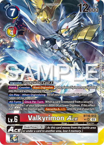 Valkyrimon ACE (Alternate Art) [BT16-013 SR] [Beginning Observer] Foil