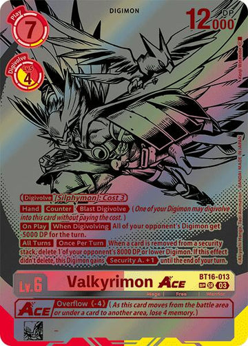 Valkyrimon ACE (Textured) [BT16-013 SR] [Beginning Observer] Foil