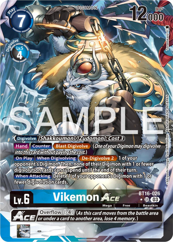 Vikemon ACE (Alternate Art) [BT16-026 SR] [Beginning Observer] Foil