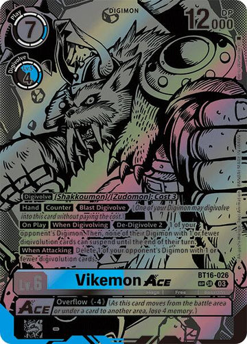 Vikemon ACE (Textured) [BT16-026 SR] [Beginning Observer] Foil