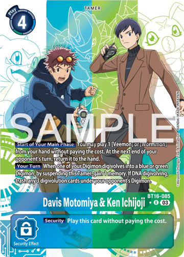 Davis Motomiya & Ken Ichijoji (Alternate Art) [BT16-085] [Beginning Observer] Foil