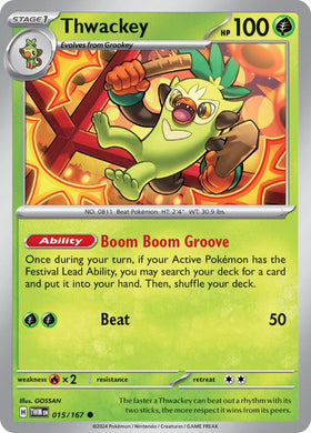Thwackey [015/167] [Twilight Masquerade] Reverse Holofoil