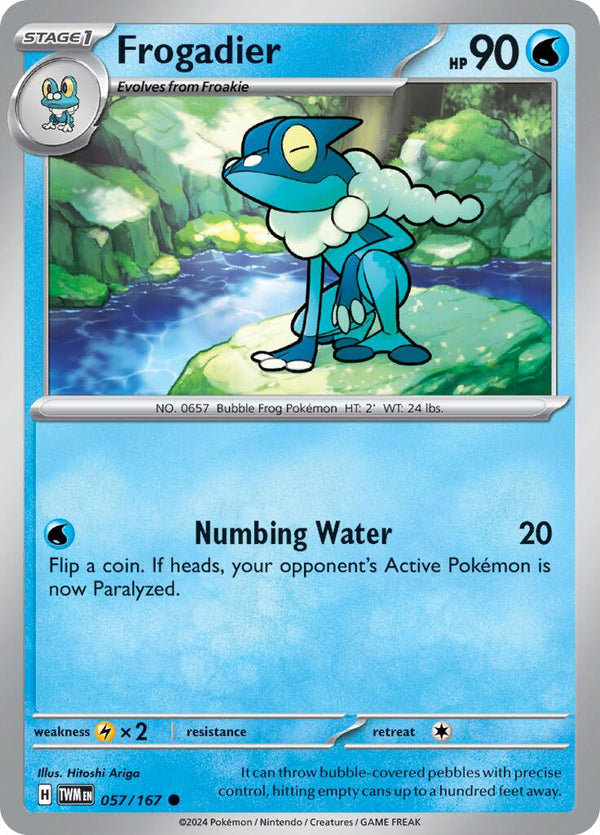 Frogadier [057/167] [Twilight Masquerade] Reverse Holofoil