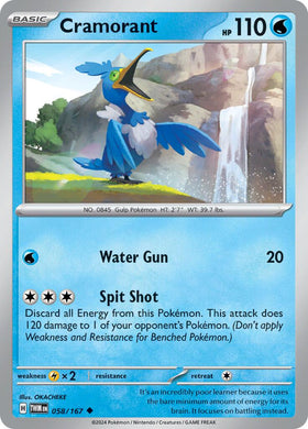Cramorant [058/167] [Twilight Masquerade] Reverse Holofoil