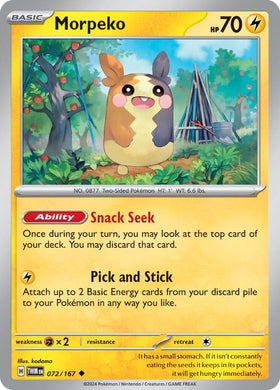 Morpeko [072/167] [Twilight Masquerade] Reverse Holofoil