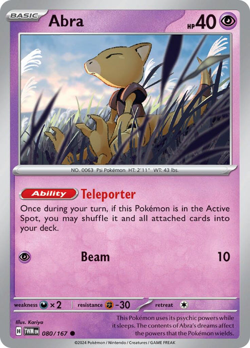 Abra [080/167] [Twilight Masquerade]