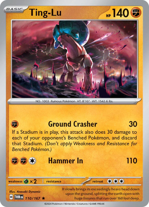 Ting-Lu [110/167] [Twilight Masquerade] Reverse Holofoil