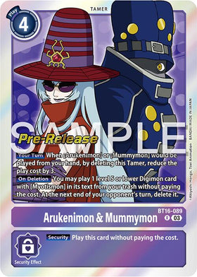 Arukenimon & Mummymon [BT16-089] [Beginning Observer Pre-Release Cards] Foil