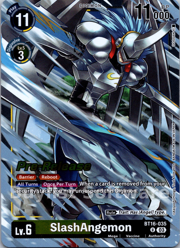 SlashAngemon [BT16-035] [Beginning Observer Pre-Release Cards] Foil