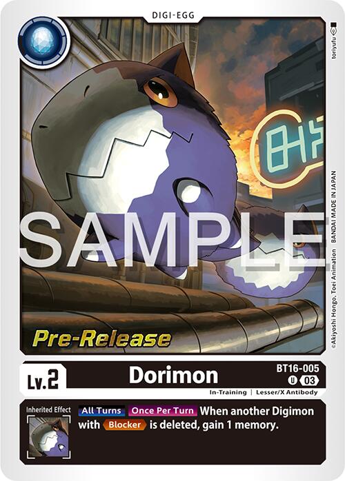 Dorimon [BT16-005] [Beginning Observer Pre-Release Cards] Foil