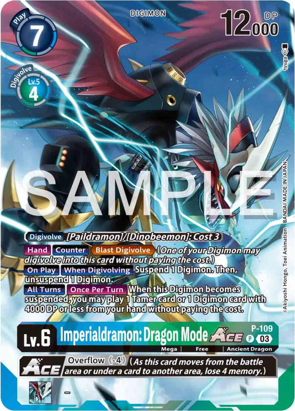 Imperialdramon: Dragon Mode ACE (Digimon Adventure 02: The Beginning Set) [P-109] [Digimon Promotion Cards] Foil