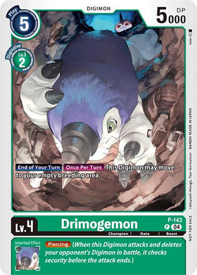 Drimogemon (Store Tournament 2024 Jul. - Sep. Participation Pack) [P-143] [Digimon Promotion Cards]