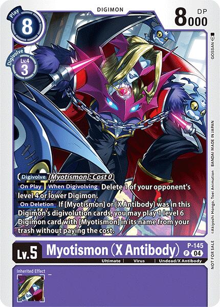 Myotismon (X Antibody) (Store Tournament 2024 Jul. - Sep. Participation Pack) [P-145] [Digimon Promotion Cards]