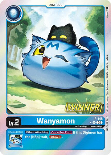 Wanyamon (Store Tournament 2024 Jul. - Sep. Winner Pack) [P-148] [Digimon Promotion Cards] Foil