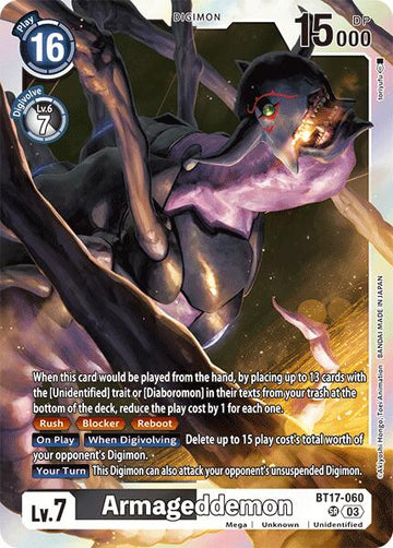 Armageddemon [BT17-060 SR] [Secret Crisis] Foil