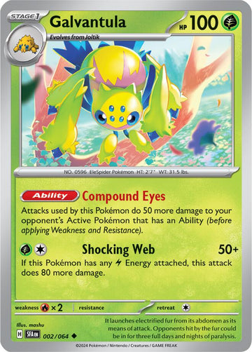 Galvantula [002/064] [Shrouded Fable] Reverse Holofoil