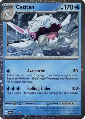 Cetitan (Cosmos Holo) [063] [Scarlet & Violet Promo Cards] Holofoil