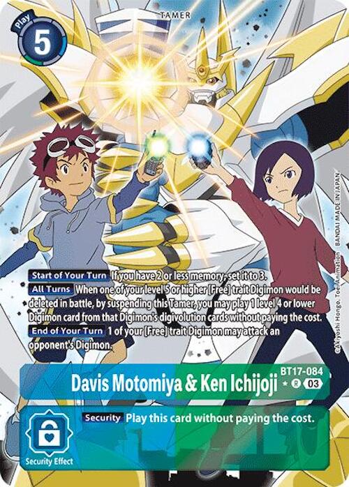 Davis Motomiya & Ken Ichijoji (Alternate Art) [BT17-084] [Secret Crisis] Foil