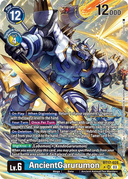 AncientGarurumon (Alternate Art) [BT17-028 SR] [Secret Crisis] Foil